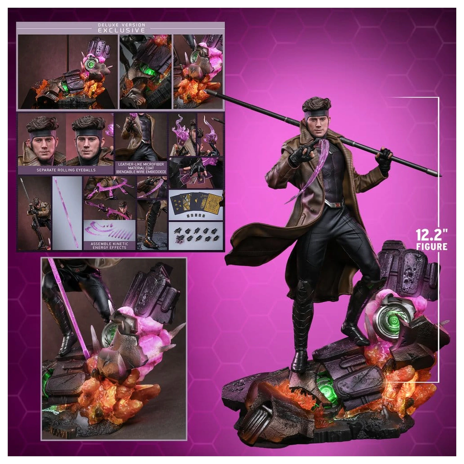 Avengers: Doomsday Movie Masterpiece akciófigura 1/6 Gambit (Deluxe Version) 31 cm termékfotó