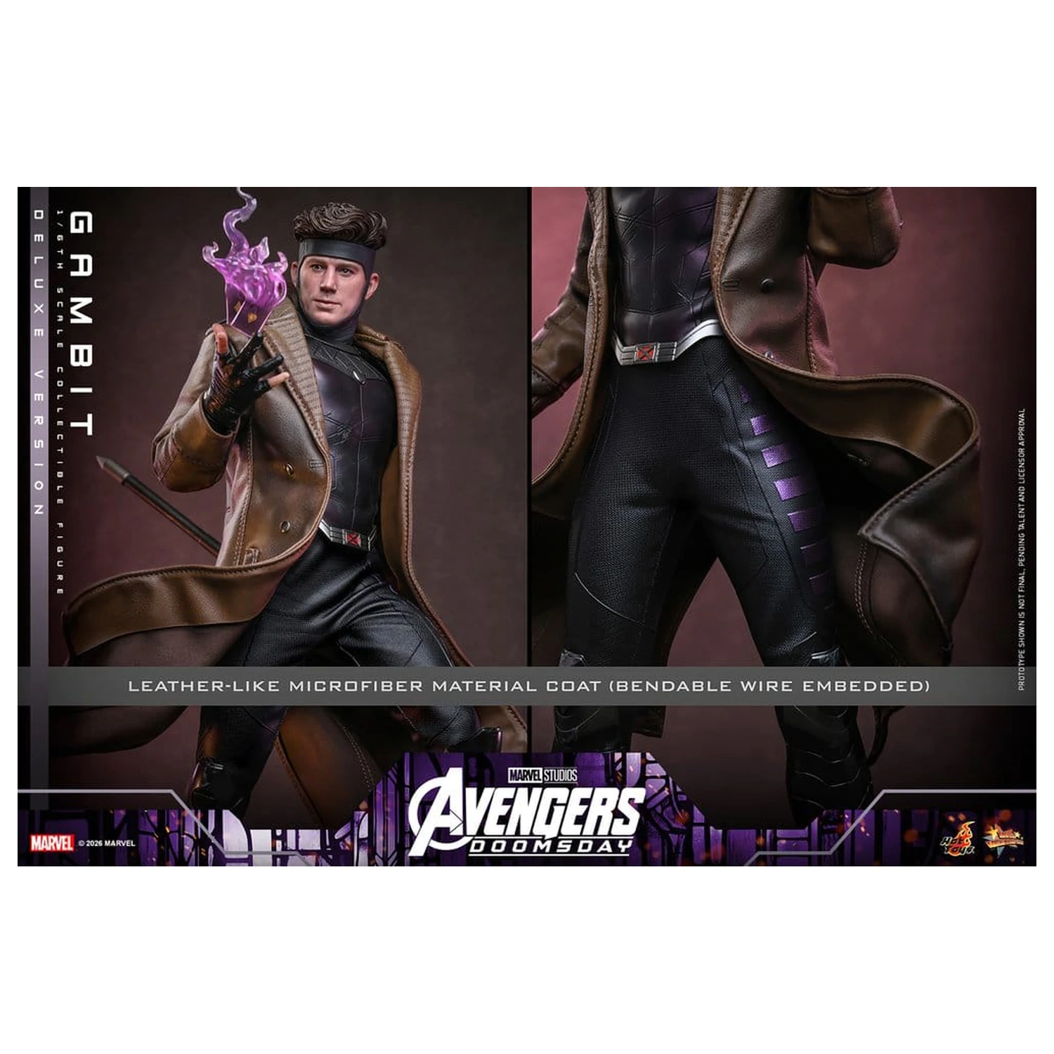 Avengers: Doomsday Movie Masterpiece akciófigura 1/6 Gambit (Deluxe Version) 31 cm termékfotó