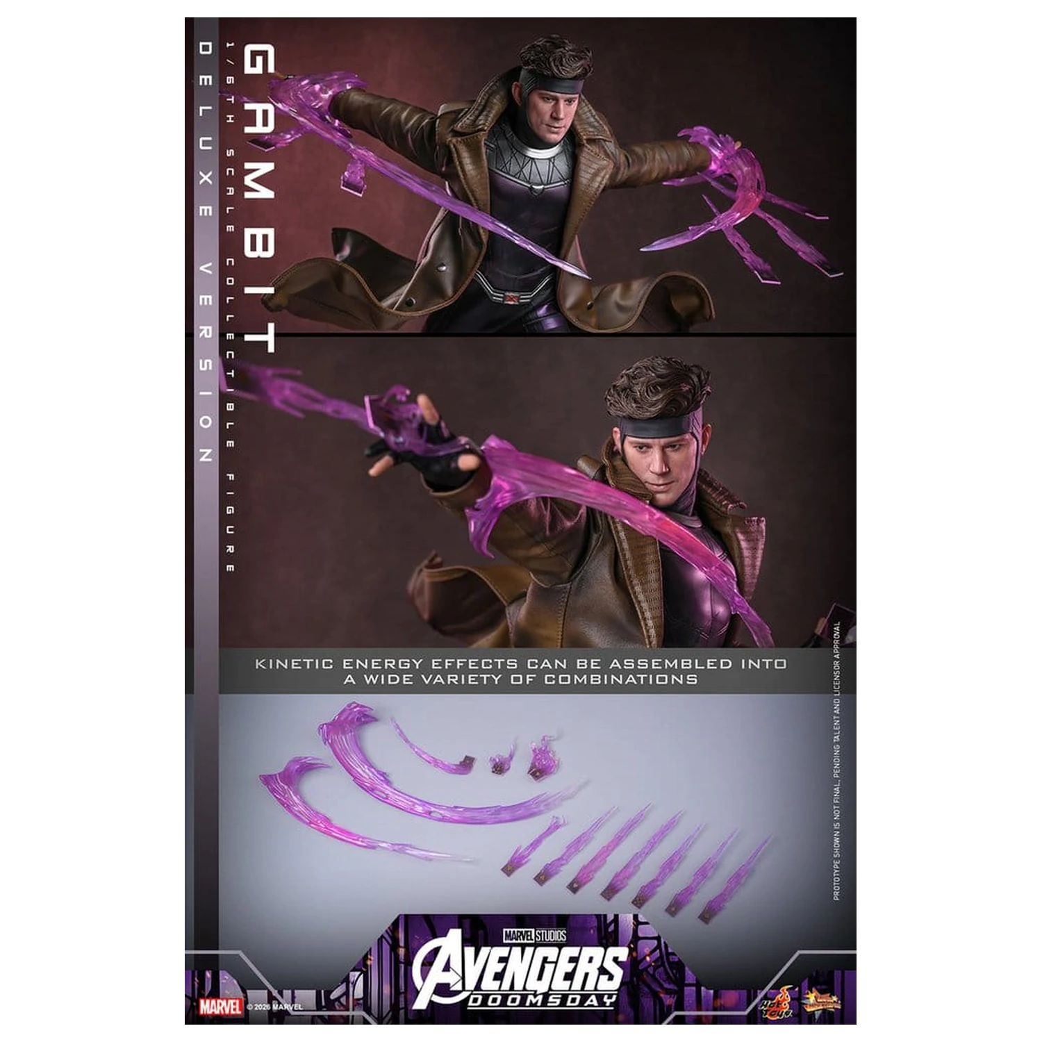 Avengers: Doomsday Movie Masterpiece akciófigura 1/6 Gambit (Deluxe Version) 31 cm termékfotó