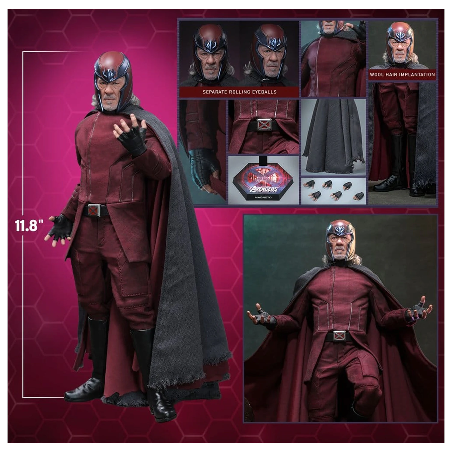 Avengers: Doomsday Movie Masterpiece akciófigura 1/6 Magneto 30 cm termékfotó