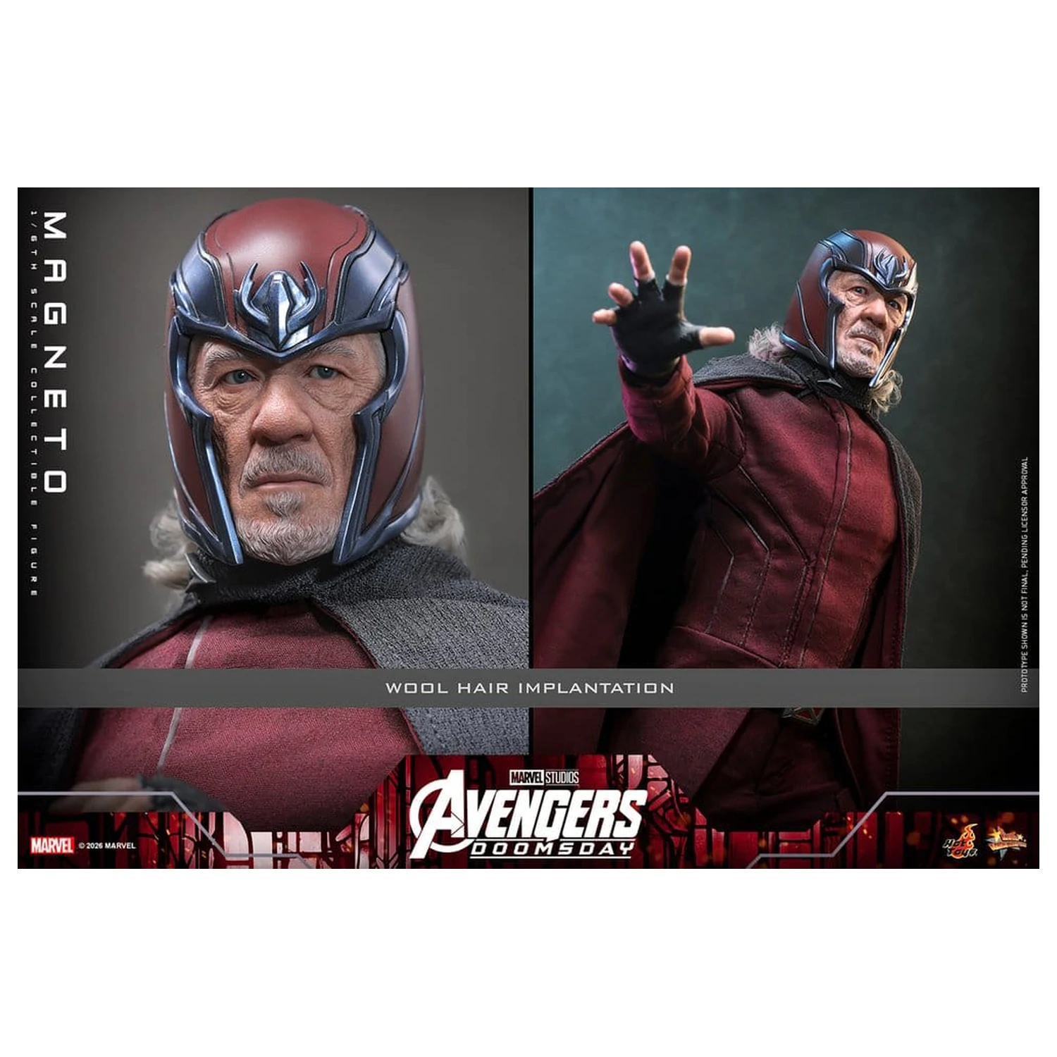 Avengers: Doomsday Movie Masterpiece akciófigura 1/6 Magneto 30 cm termékfotó