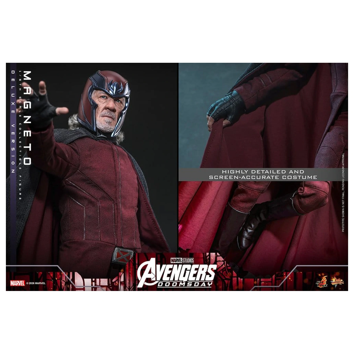 Avengers: Doomsday Movie Masterpiece akciófigura 1/6 Magneto (Deluxe Version) 30 cm termékfotó