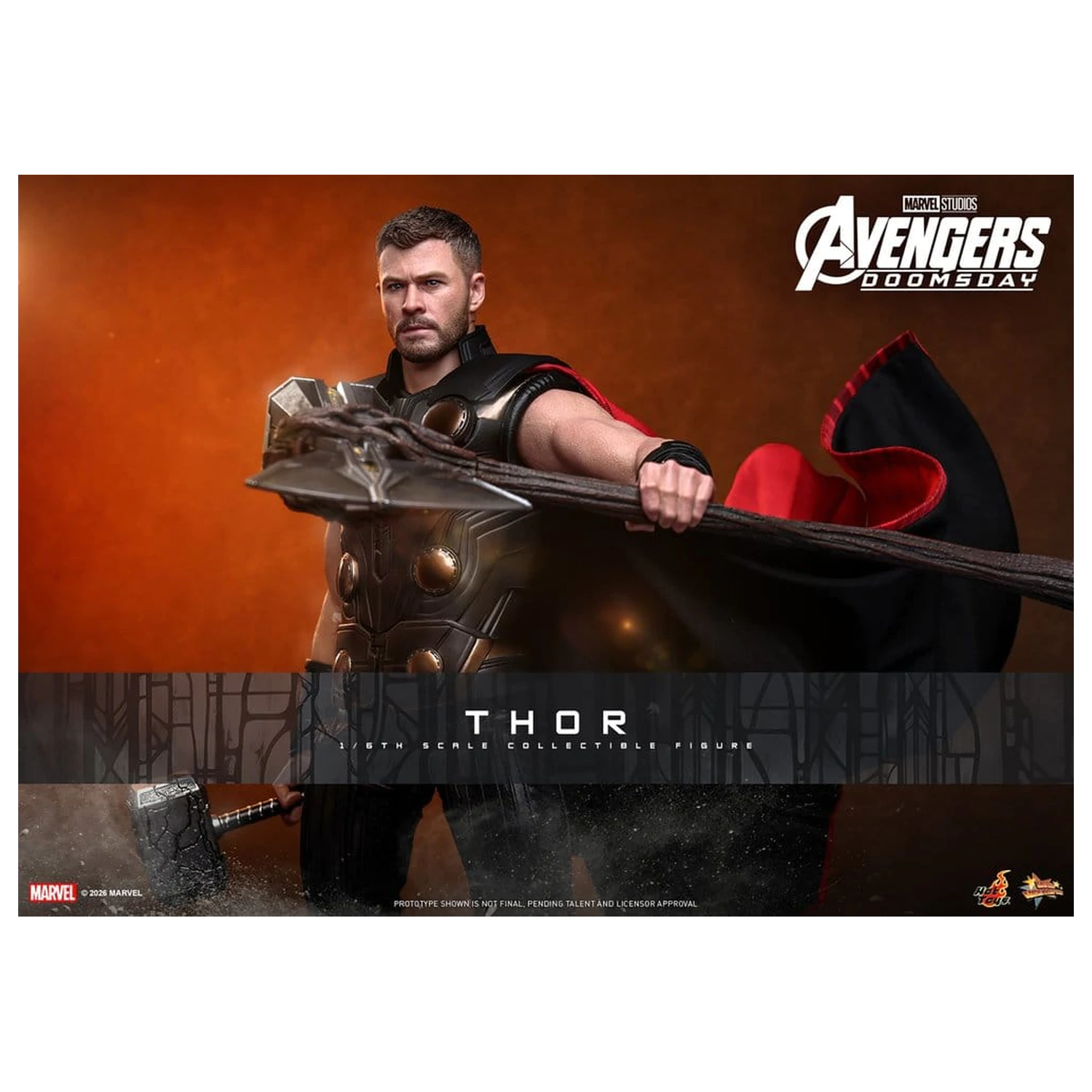 Avengers: Doomsday Movie Masterpiece akciófigura 1/6 Thor 32 cm termékfotó