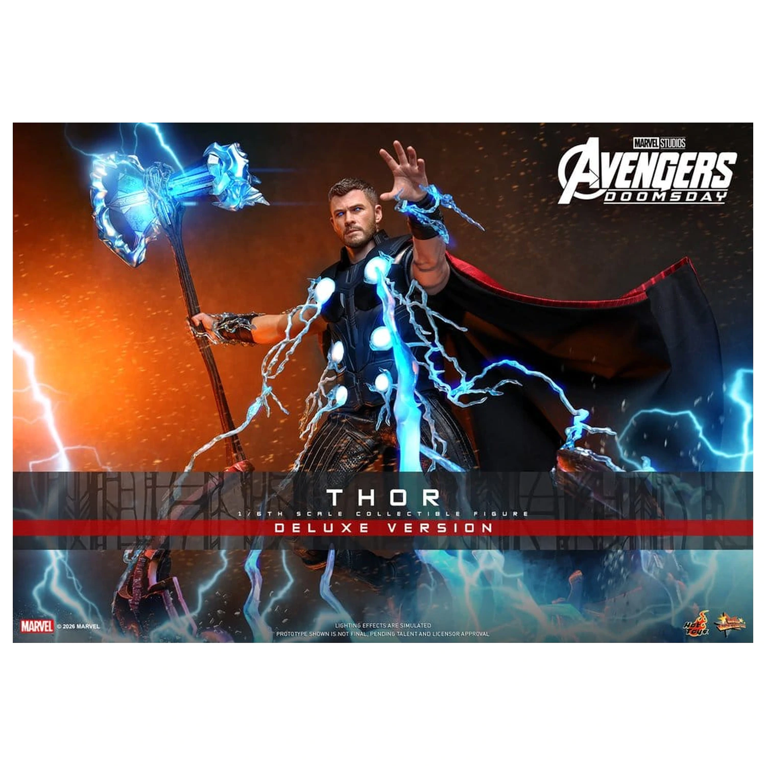 Avengers: Doomsday Movie Masterpiece akciófigura 1/6 Thor (Deluxe Version) 32 cm termékfotó