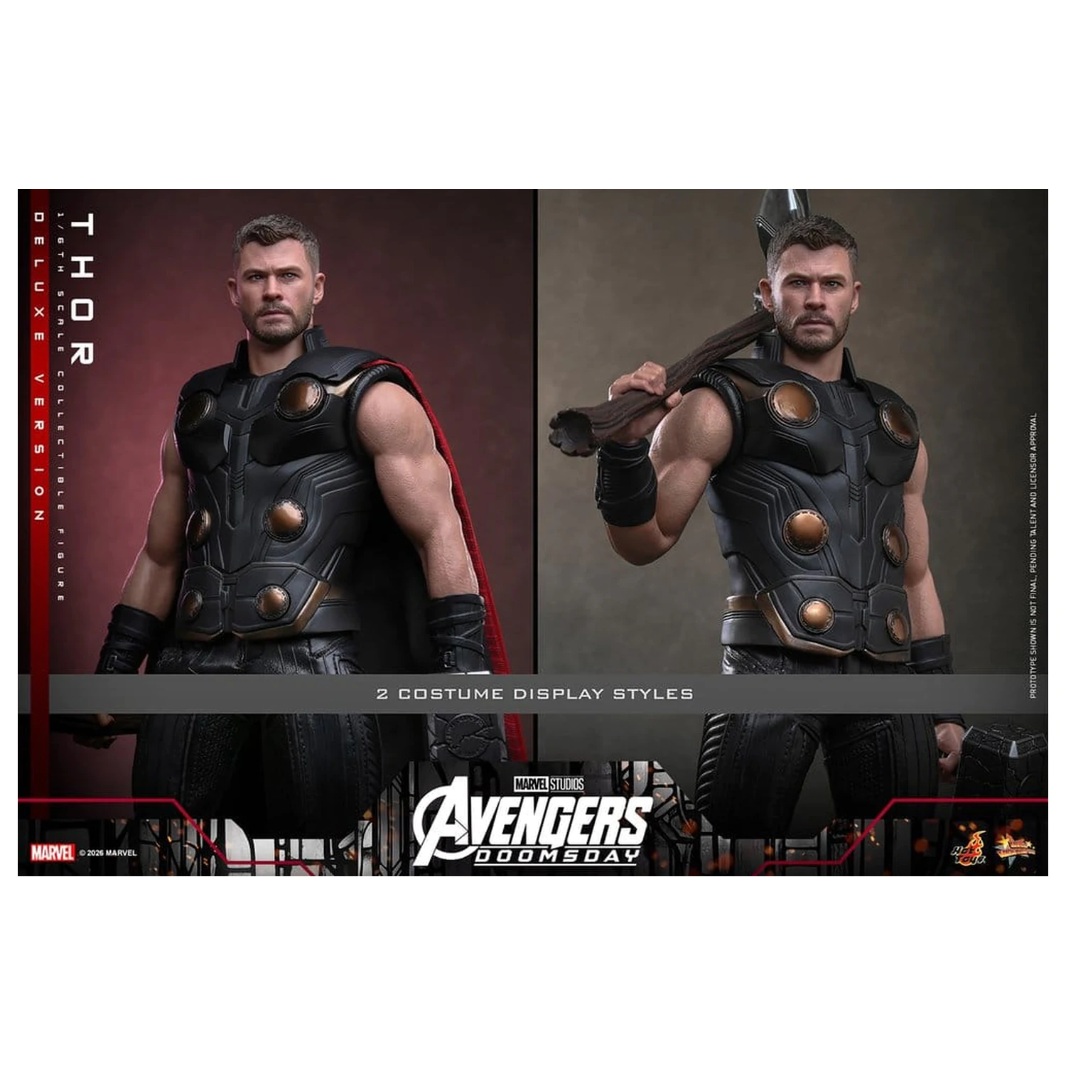 Avengers: Doomsday Movie Masterpiece akciófigura 1/6 Thor (Deluxe Version) 32 cm termékfotó