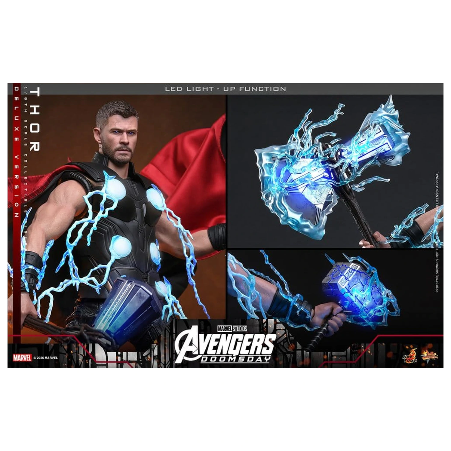 Avengers: Doomsday Movie Masterpiece akciófigura 1/6 Thor (Deluxe Version) 32 cm termékfotó