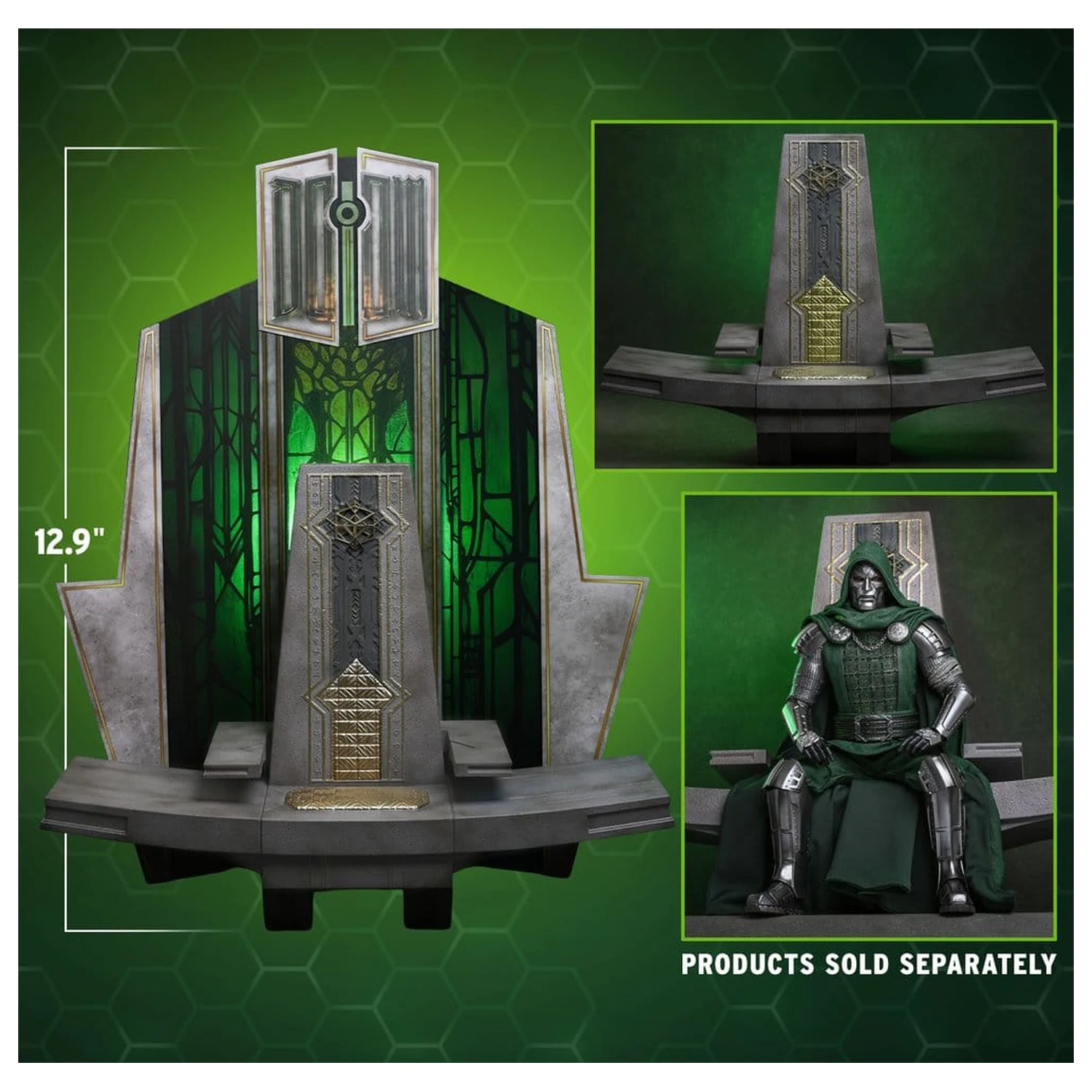 Avengers: Doomsday Movie Masterpiece akciófigura kiegészítő 1/6 Doom's Throne 33 cm termékfotó