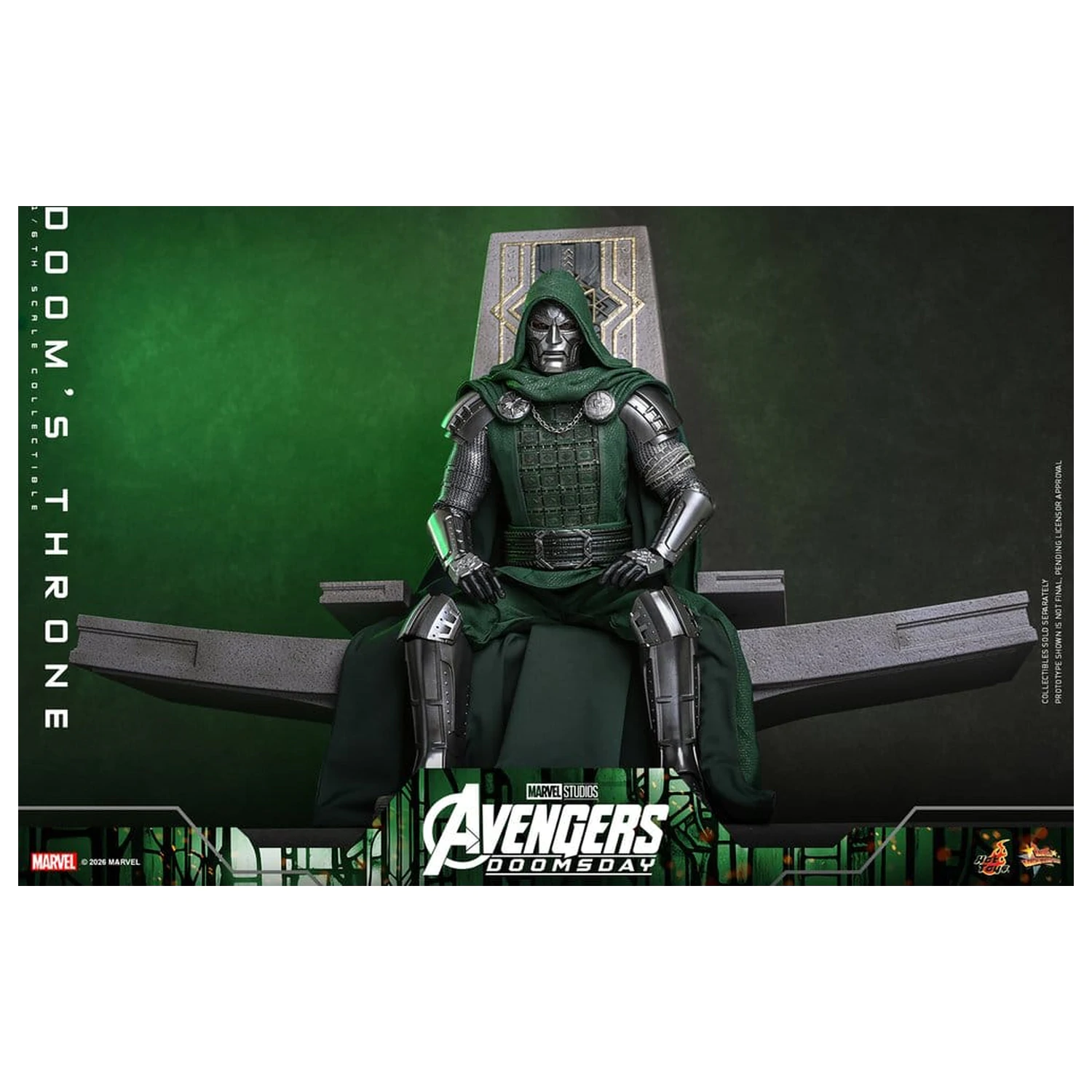 Avengers: Doomsday Movie Masterpiece akciófigura kiegészítő 1/6 Doom's Throne 33 cm termékfotó