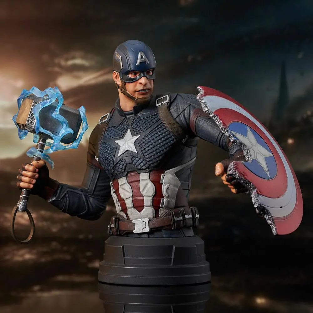 Avengers Endgame 1/6 Captain America mellszobor figura 15 cm termékfotó