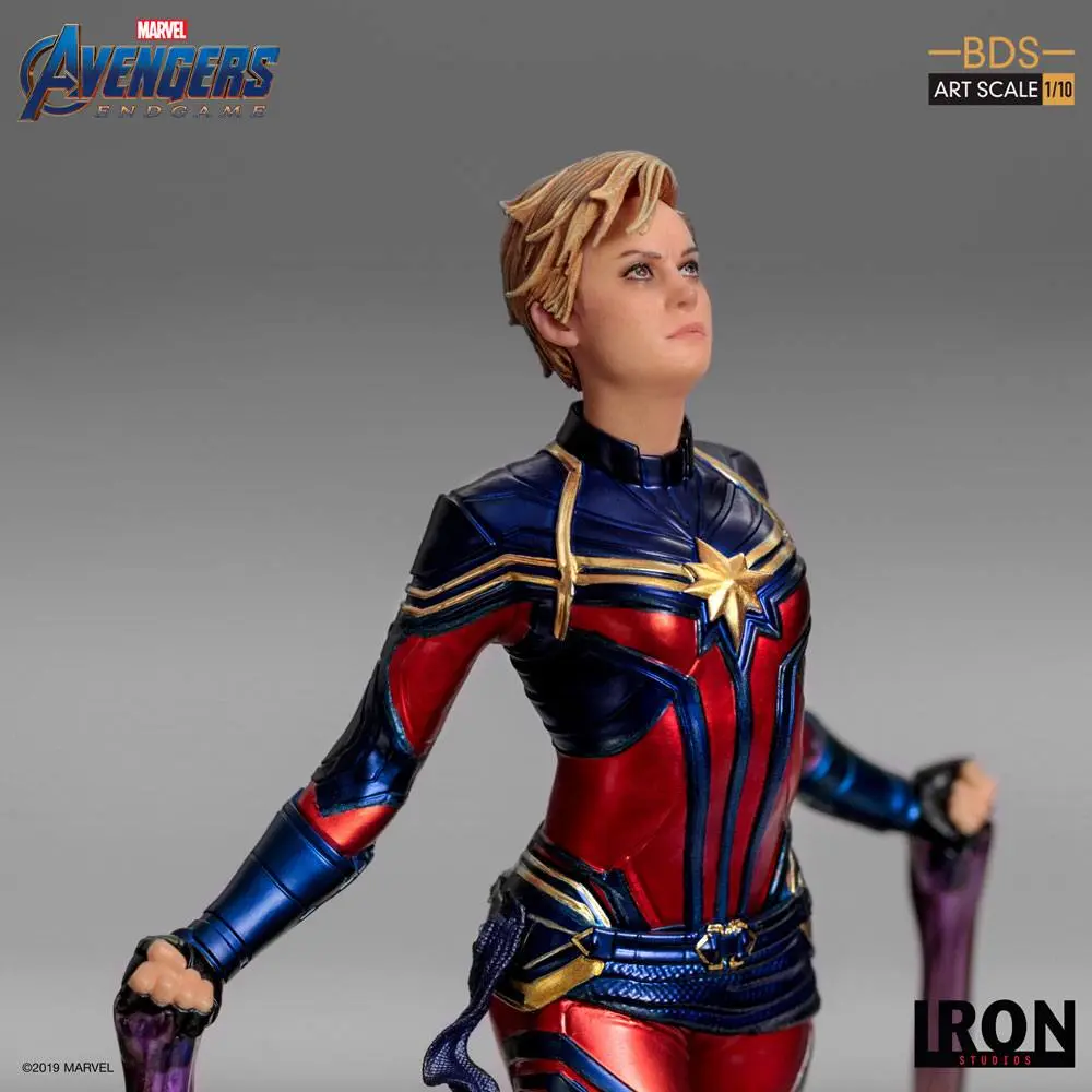 Avengers: Endgame BDS Art Scale 1/10 Captain Marvel szobor figura 26 cm termékfotó