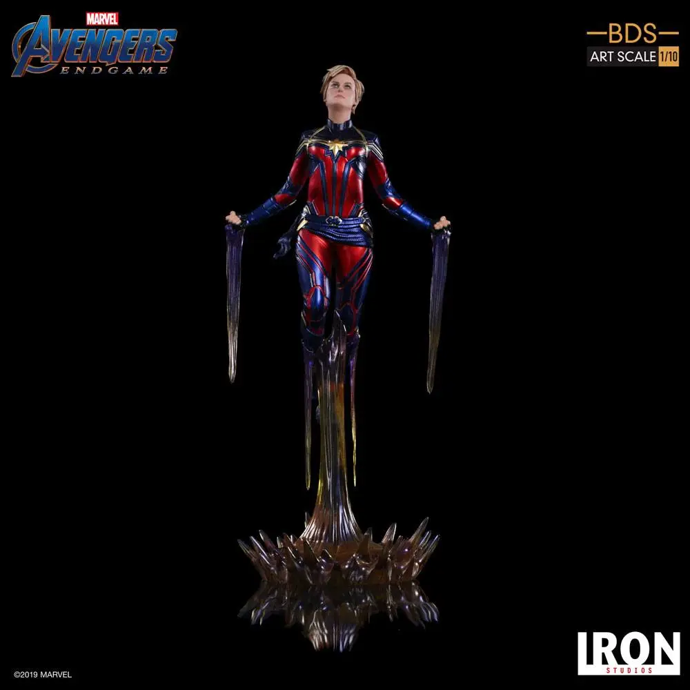 Avengers: Endgame BDS Art Scale 1/10 Captain Marvel szobor figura 26 cm termékfotó