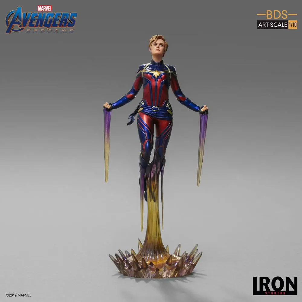 Avengers: Endgame BDS Art Scale 1/10 Captain Marvel szobor figura 26 cm termékfotó