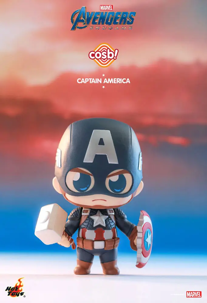 Avengers: Endgame Cosbi Mini figura Amerika Kapitány 8 cm termékfotó