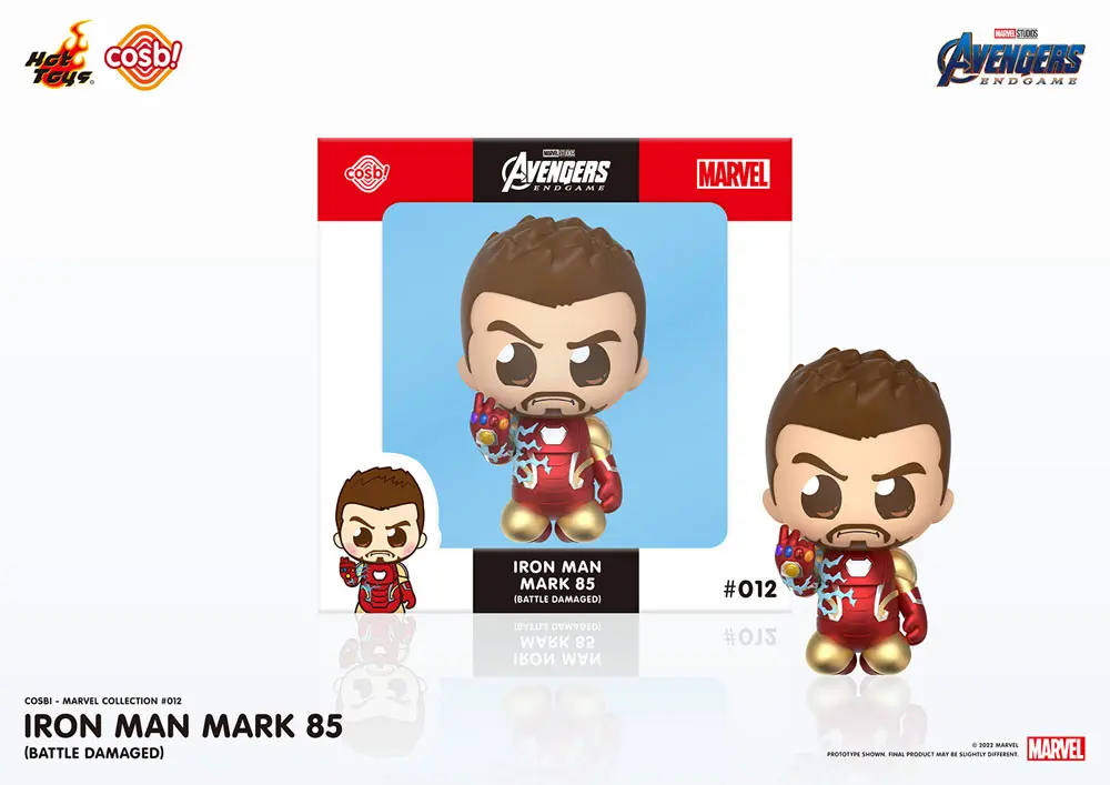 Avengers: Endgame Cosbi Mini figura Iron Man Mark 85 (Battle) 8 cm termékfotó