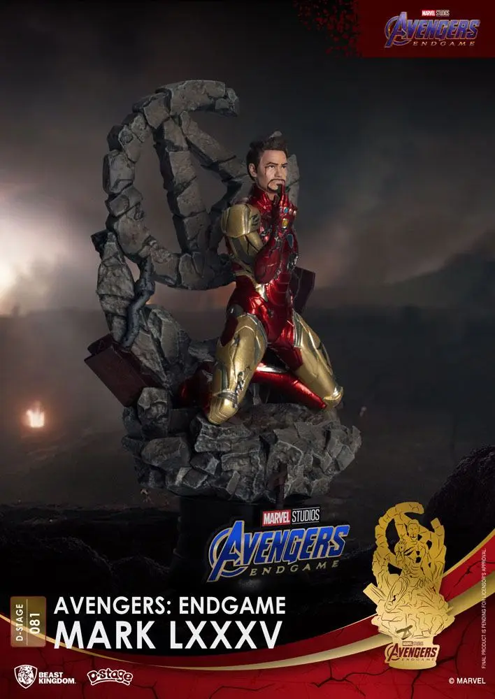 Avengers: Endgame D-Stage PVC Diorama Mark LXXXV Closed Box Version 16 cm termékfotó