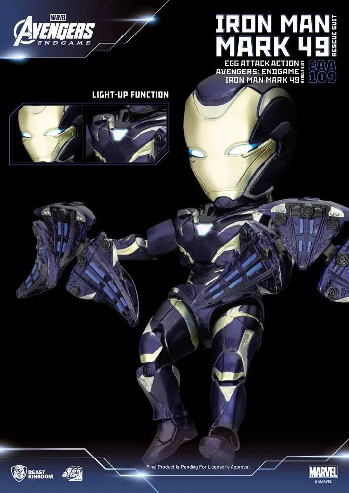 Avengers: Endgame Egg Attack Iron Man Mark 49 Rescue Suit akciófigura 21 cm termékfotó