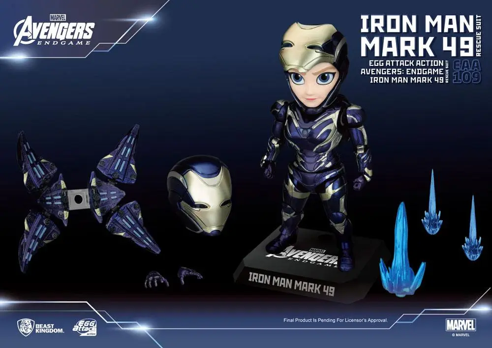 Avengers: Endgame Egg Attack Iron Man Mark 49 Rescue Suit akciófigura 21 cm termékfotó