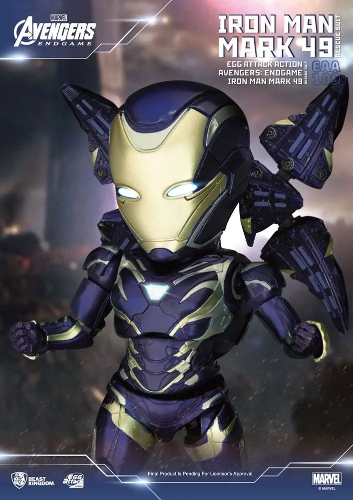 Avengers: Endgame Egg Attack Iron Man Mark 49 Rescue Suit akciófigura 21 cm termékfotó