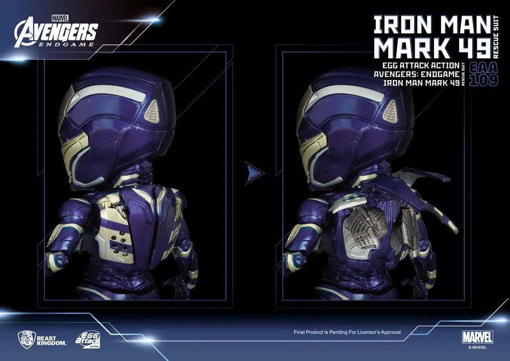 Avengers: Endgame Egg Attack Iron Man Mark 49 Rescue Suit akciófigura 21 cm termékfotó