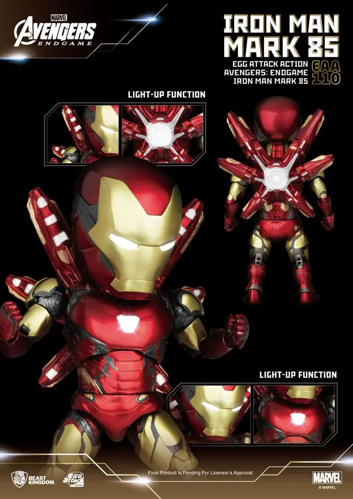 Avengers: Endgame Egg Attack Iron Man Mark 85 akciófigura 16 cm termékfotó