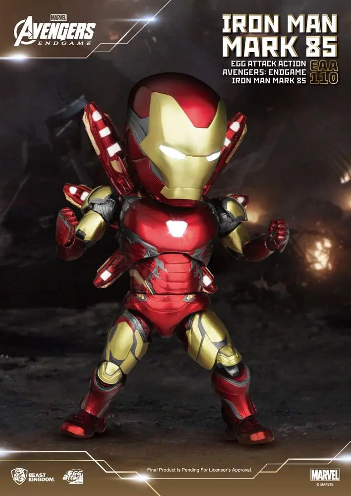 Avengers: Endgame Egg Attack Iron Man Mark 85 akciófigura 16 cm termékfotó