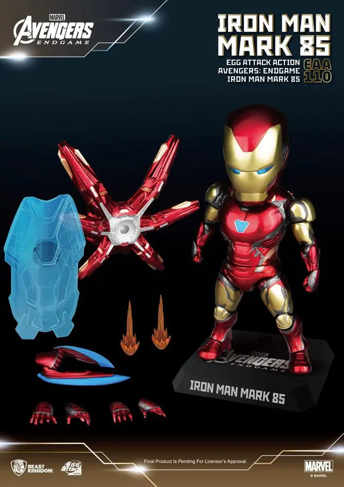 Avengers: Endgame Egg Attack Iron Man Mark 85 akciófigura 16 cm termékfotó