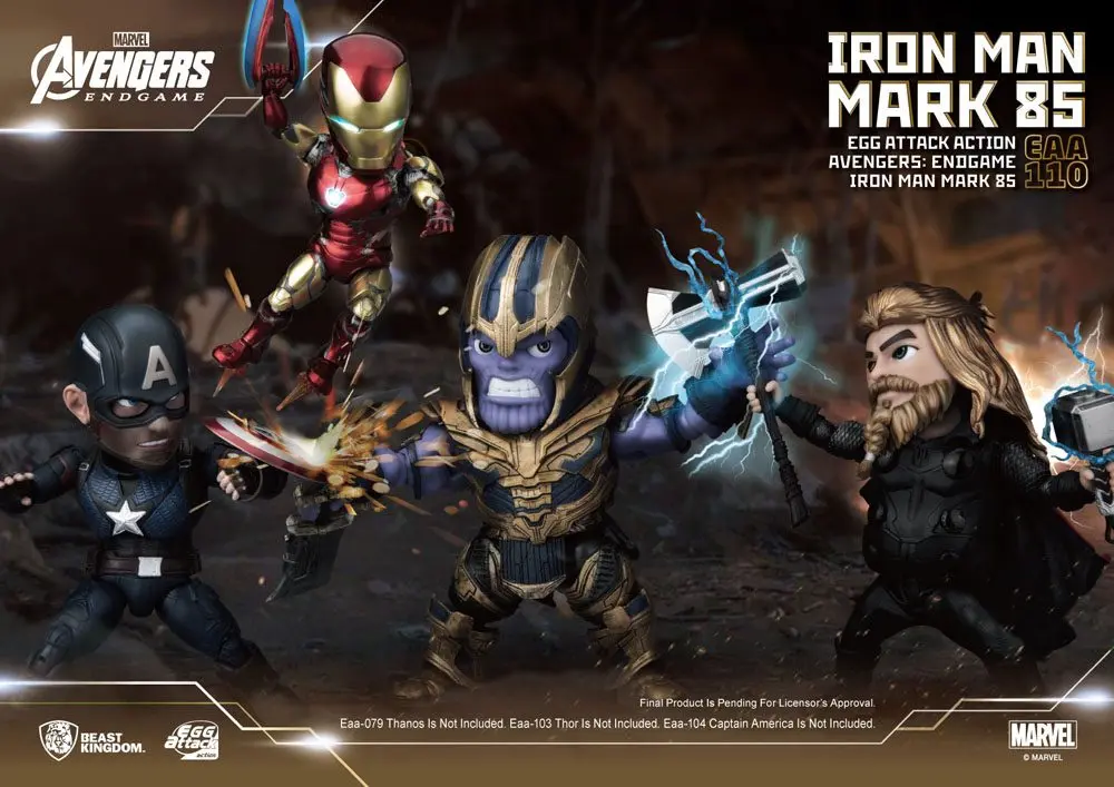 Avengers: Endgame Egg Attack Iron Man Mark 85 akciófigura 16 cm termékfotó