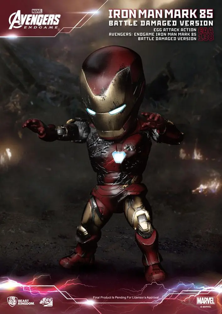 Avengers: Endgame Egg Attack Iron Man Mark 85 Battle Damaged Version akciófigura 16 cm termékfotó