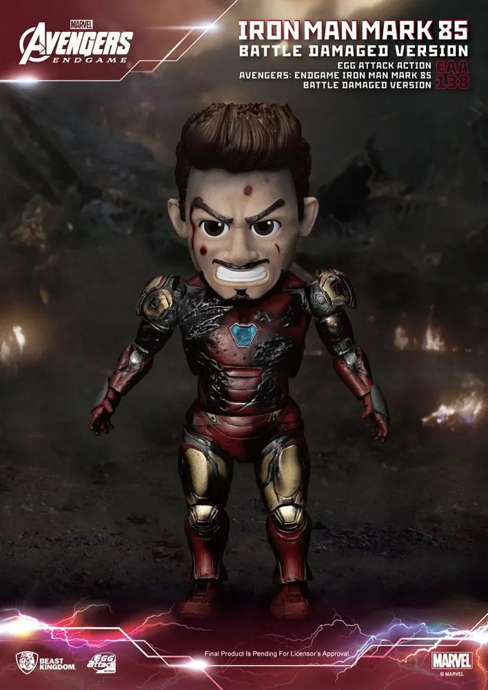 Avengers: Endgame Egg Attack Iron Man Mark 85 Battle Damaged Version akciófigura 16 cm termékfotó