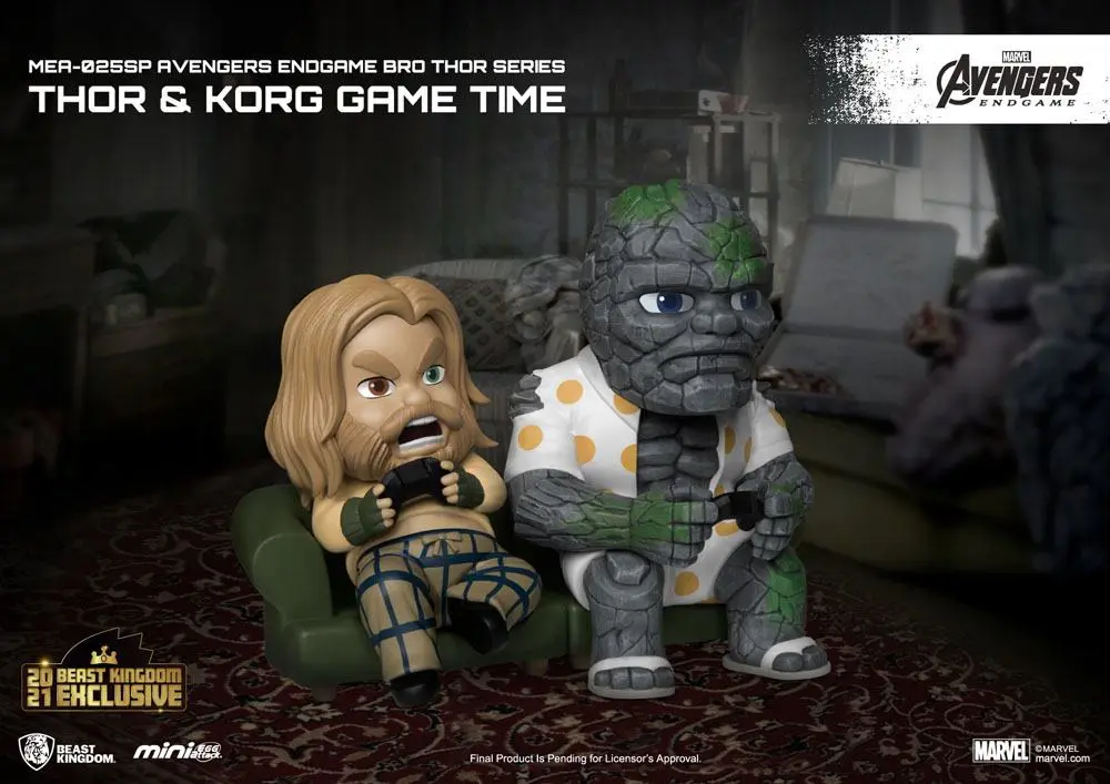 Avengers: Endgame Mini Egg Attack Bro Thor & Korg Game Time figura 8 cm termékfotó