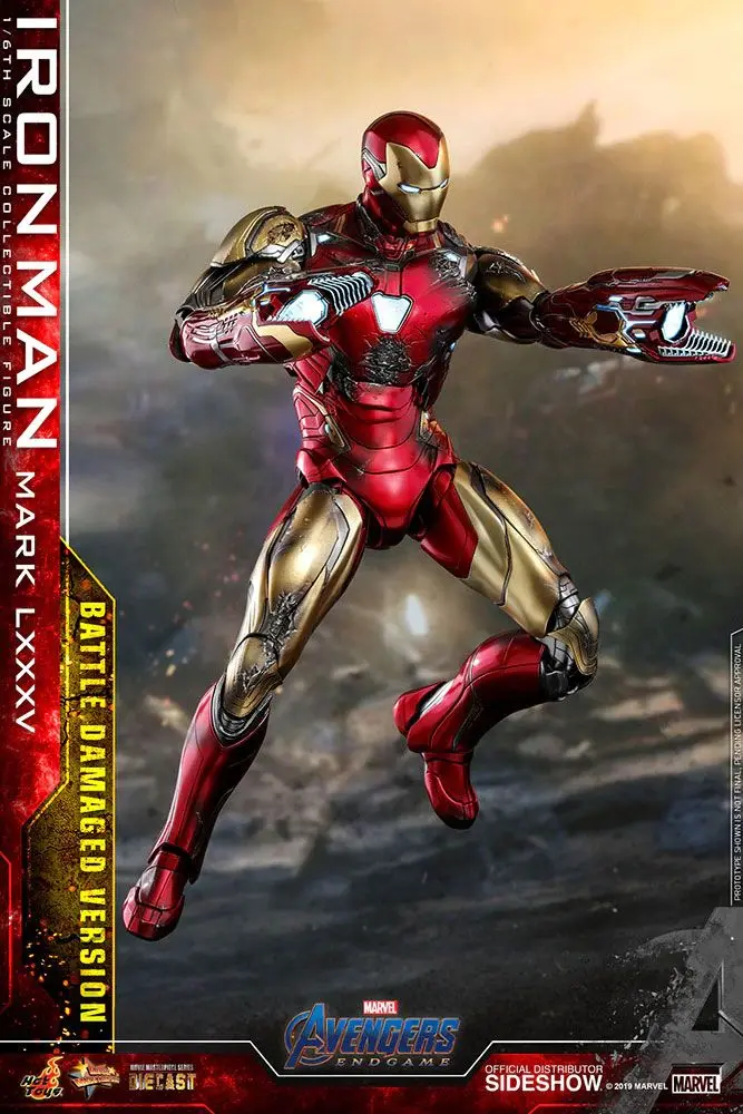 Avengers: Endgame MMS Diecast 1/6 Iron Man Mark LXXXV Battle Damaged Ver. akciófigura 32 cm termékfotó