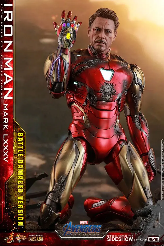 Avengers: Endgame MMS Diecast 1/6 Iron Man Mark LXXXV Battle Damaged Ver. akciófigura 32 cm termékfotó