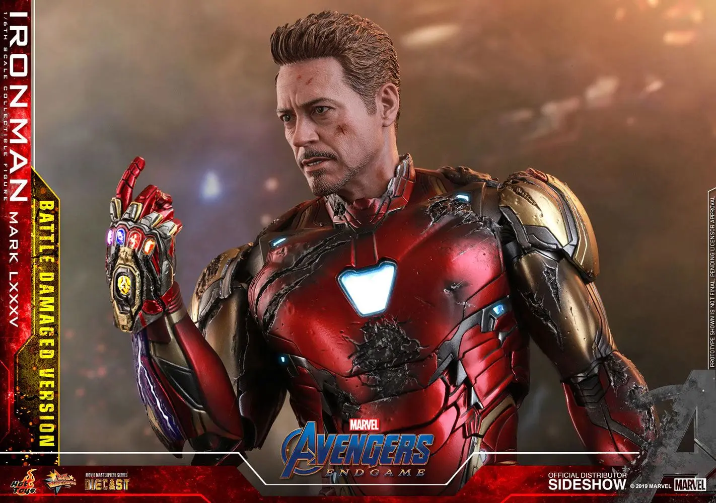 Avengers: Endgame MMS Diecast 1/6 Iron Man Mark LXXXV Battle Damaged Ver. akciófigura 32 cm termékfotó