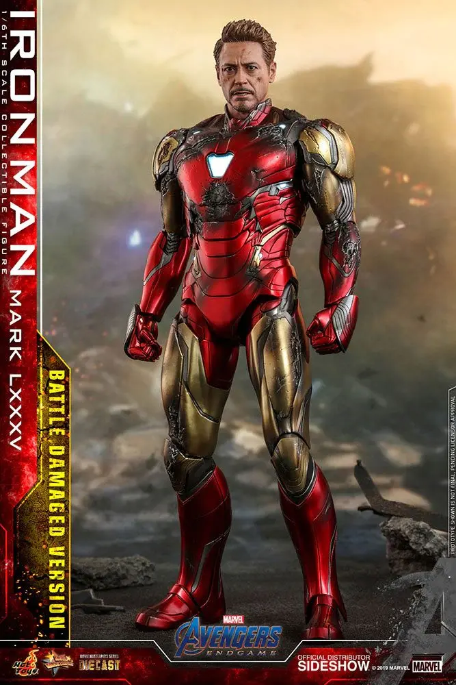 Avengers: Endgame MMS Diecast 1/6 Iron Man Mark LXXXV Battle Damaged Ver. akciófigura 32 cm termékfotó