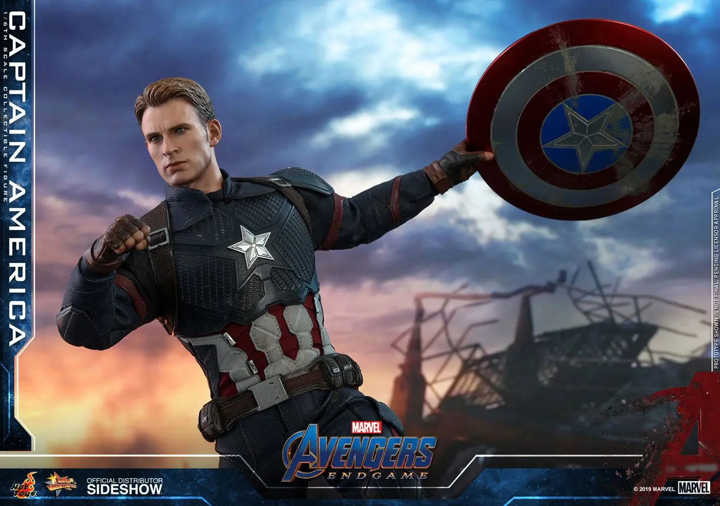 Avengers: Endgame Movie Masterpiece 1/6 Amerika  Captain America 31 cm termékfotó