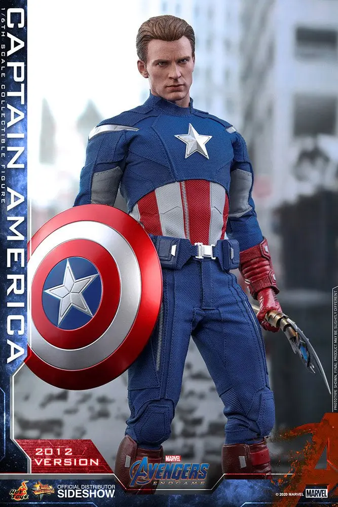 Avengers: Endgame Movie Masterpiece 1/6 Captain America (2012 Version) akciófigura 30 cm termékfotó
