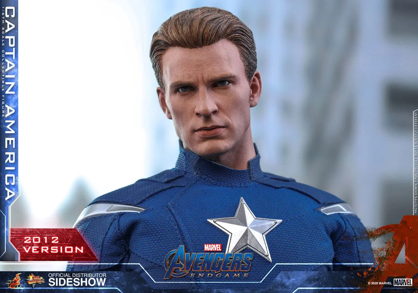 Avengers: Endgame Movie Masterpiece 1/6 Captain America (2012 Version) akciófigura 30 cm termékfotó