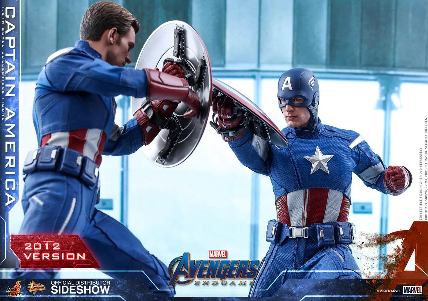 Avengers: Endgame Movie Masterpiece 1/6 Captain America (2012 Version) akciófigura 30 cm termékfotó