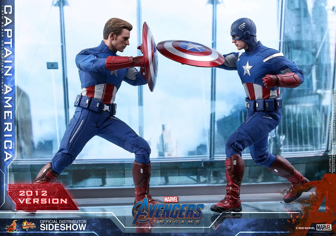 Avengers: Endgame Movie Masterpiece 1/6 Captain America (2012 Version) akciófigura 30 cm termékfotó