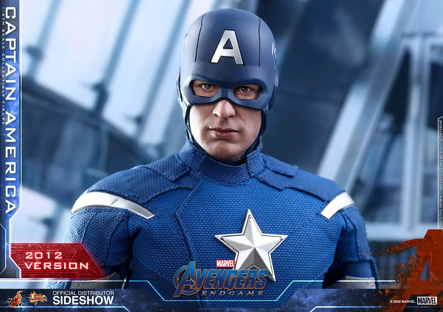 Avengers: Endgame Movie Masterpiece 1/6 Captain America (2012 Version) akciófigura 30 cm termékfotó