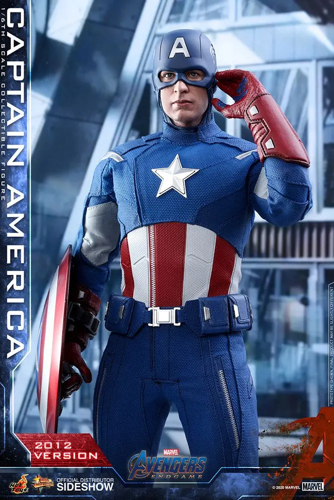 Avengers: Endgame Movie Masterpiece 1/6 Captain America (2012 Version) akciófigura 30 cm termékfotó