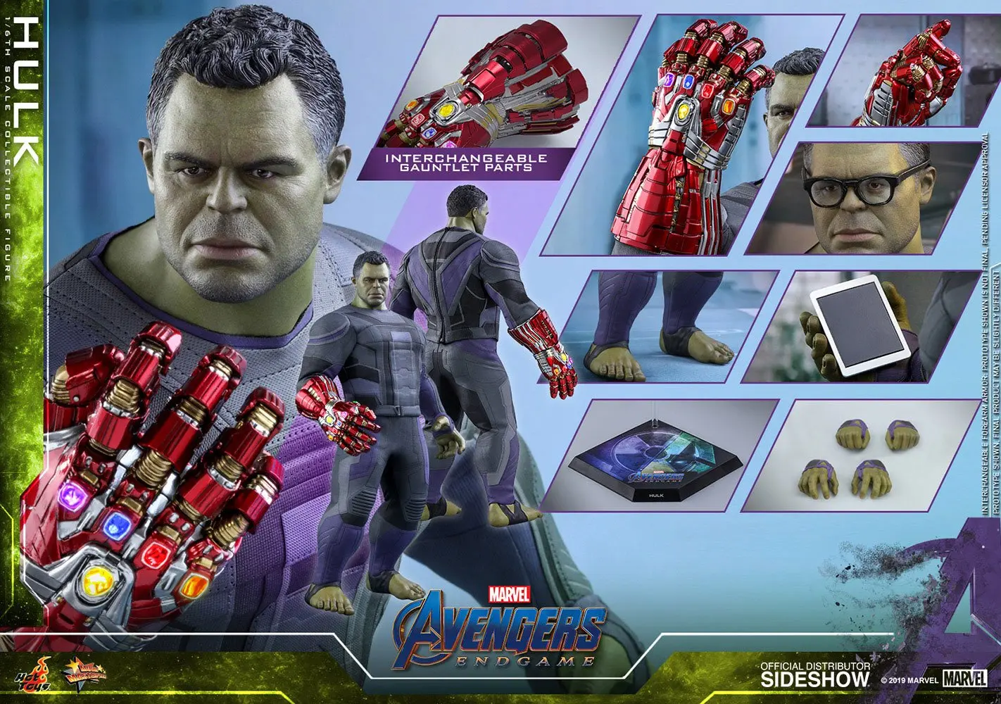 Avengers: Endgame Movie Masterpiece 1/6 Hulk akciófigura 39 cm termékfotó