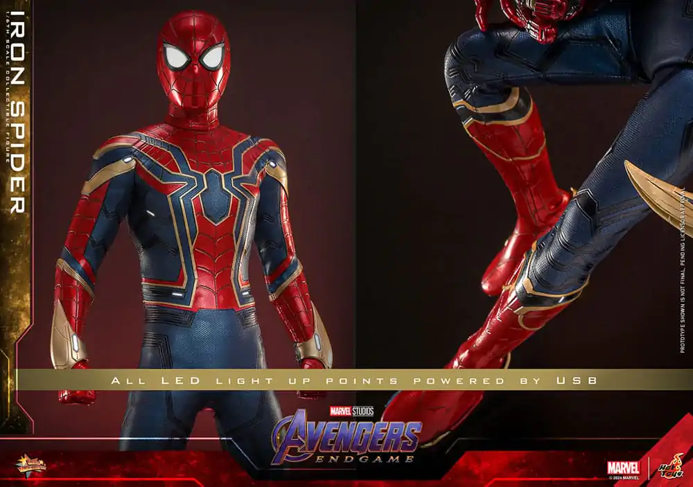 Avengers: Endgame Movie Masterpiece 1/6 Iron Spider akciófigura 28 cm termékfotó