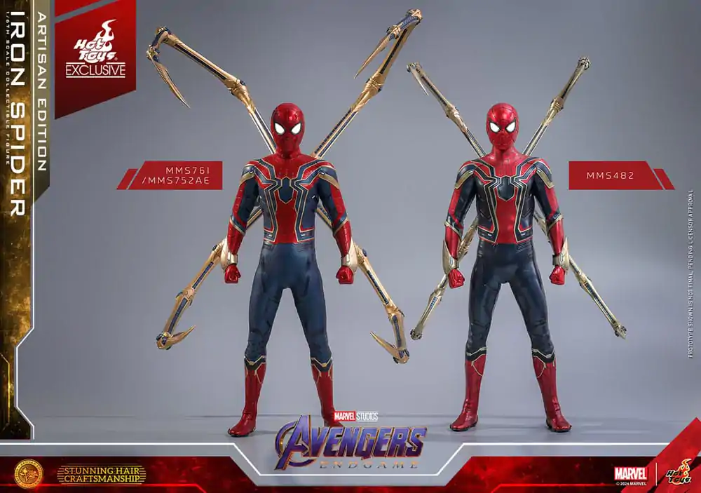 Avengers: Endgame Movie Masterpiece 1/6 Iron Spider Artisan Edition akciófigura 28 cm termékfotó