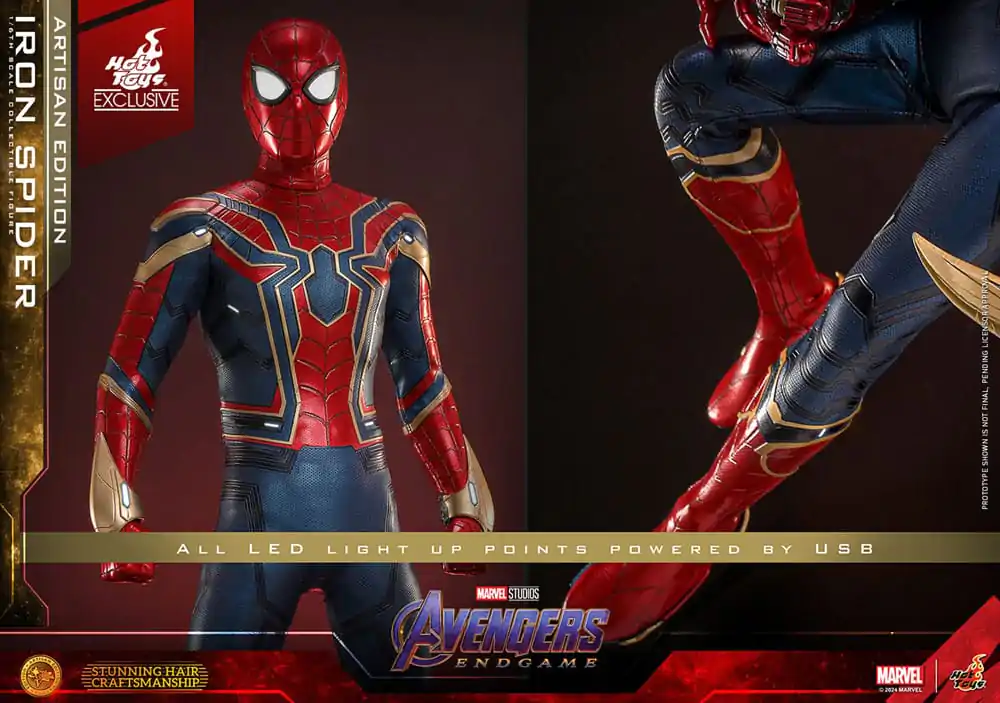 Avengers: Endgame Movie Masterpiece 1/6 Iron Spider Artisan Edition akciófigura 28 cm termékfotó