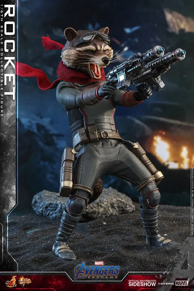 Avengers: Endgame Movie Masterpiece 1/6 Rocket akciófigura 16 cm termékfotó