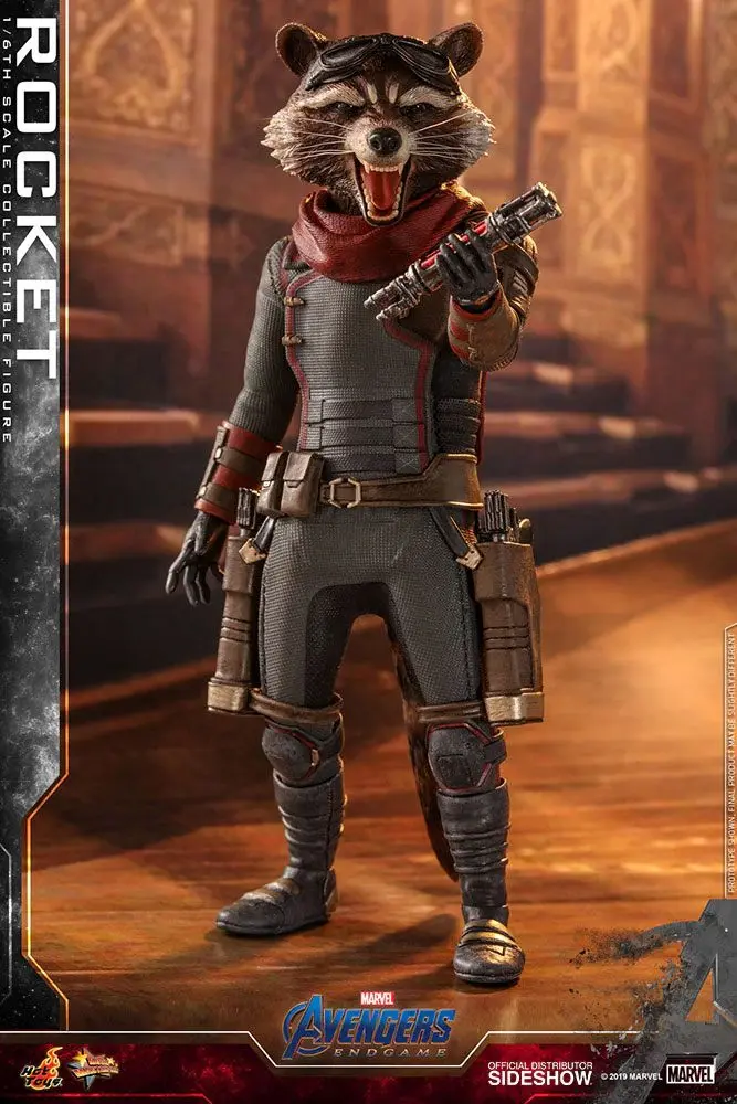 Avengers: Endgame Movie Masterpiece 1/6 Rocket akciófigura 16 cm termékfotó