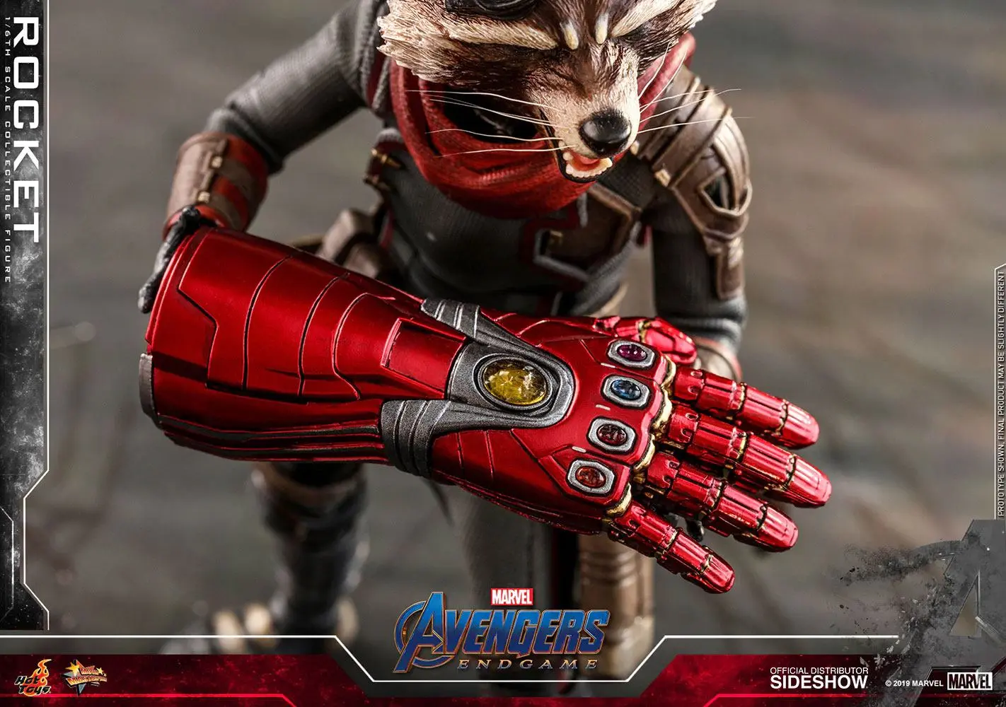 Avengers: Endgame Movie Masterpiece 1/6 Rocket akciófigura 16 cm termékfotó