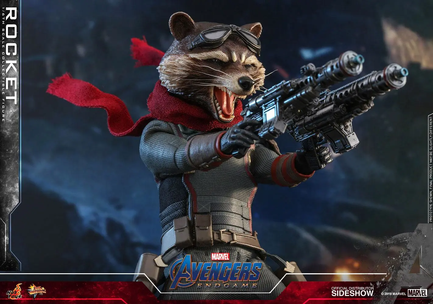 Avengers: Endgame Movie Masterpiece 1/6 Rocket akciófigura 16 cm termékfotó