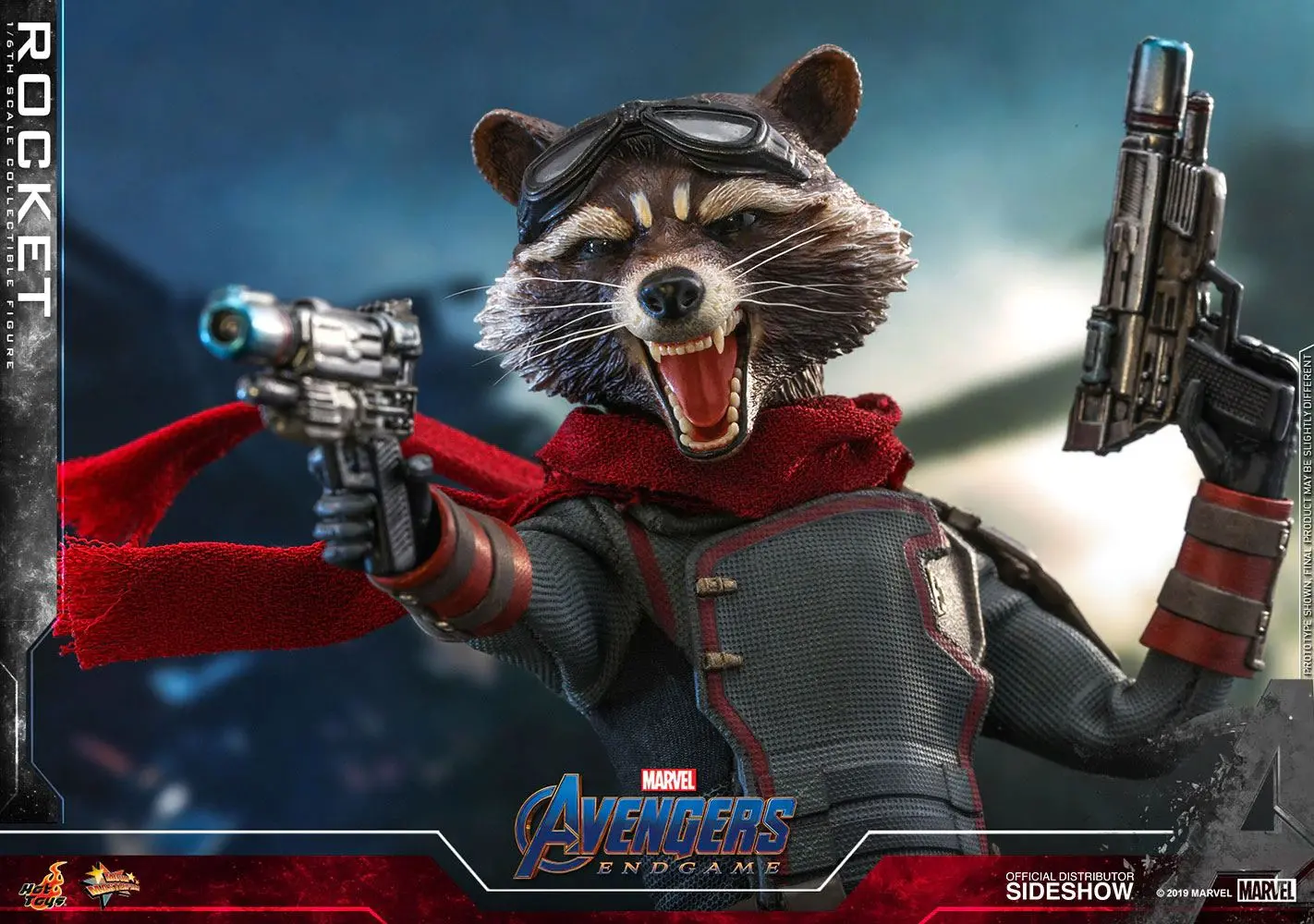 Avengers: Endgame Movie Masterpiece 1/6 Rocket akciófigura 16 cm termékfotó